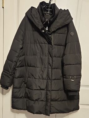 Noize Black Puffer Coat with Hood Sz 3x
